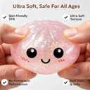 Glitter Dumpling Squishies,Stress Relief Mystery Glitter Dumpling Squishies Box Soft Squeeze Stress Balls. (Gold Glitter)