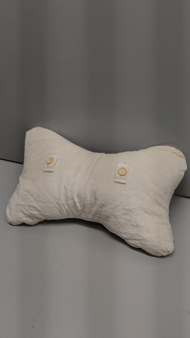 Bowtie Cervical Support Pillow, Yellow