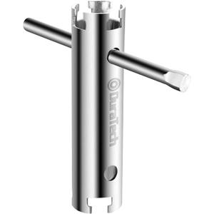 DURATECH Long Reach Basket Strainer Wrench, Universal Sink Strainer Wrench with Sliding Handle, Double End, 1/2" & 3/8 "