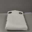 jinchan Curtains Linen Textured Casual Weave Curtain for Living Room 84 Inches Long Grommet Top Light Filtering Window Drapes Panels for Bedroom White 2 Panels Curtains