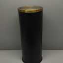 7.92 gallon/30L Kitchen Trash Can with Lid,Tall Slim,Elegant,Black,Brushed Stainless Steel Lgarbage Can for Office,Hotel,Kitchen (30Lblack)