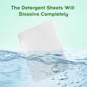 2 x Laundry Detergent Sheets, Ultra Concentrated Rapid-Dissolve Laundry Soap Sheets, Zero Residue, Plant-Based Stain Remover Plastic-Free Laundry Strips, Fresh Scent, 30 Count (Pack of 1)