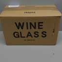 C CREST Wine Glasses Set of 8, 12oz, Lead-free, Clear, Durable Glassware