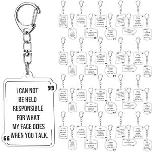 Huquary Funny Office Gift for Coworkers Sarcastic Negative Keychains Employees Appreciation Gift for Appreciation Office