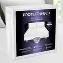 Protect-A-Bed Essential Mattress Protector King, Dust Mite Resistant, Noiseless and Odor-Resistant Mattress Cover, 100% Waterproof Top, Machine Washable, Fits 11"-18" Mattresses