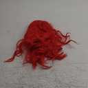 BERON Red Wigs for Womens Short Curly Wavy Hair Wig Girls Red Colored 14" Shoulder Length Synthetic Costume Cosplay Party Halloween or Daily Use Wigs Wig Cap Included