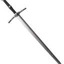 41" Fantasy Foam Sword Silver Twin Snakes Two Hand High Density Medieval Sword for Cosplay and Collection for Xmas Halloween Gitf