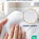 White Hand Towels for Bathroom - Pack of 4 (16"x28") 100% Cotton Hand & Face Towels - Soft, Durable, Quick Dry & Highly Absorbent, Fingertip Towel for Bathroom - Great for Gym, Salon, Spa & Family Use