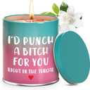 Scented Candle Birthday Gifts for Women - Valentines Galentines Day Gifts for Her Girlfriend Mothers Day Christmas Stocking Stuffers for Sister Friendship Funny ldeas White Elephant (Multicolor)