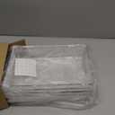 6 Pack Large Clear Plastic Drawer Organizer Trays, Acrylic Kitchen Drawer Organization and Storage Dividers, Non-Slip Storage Bins for Makeup, Kitchen Utensils, Bathroom, Jewelries and Office Desk