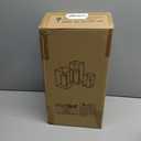 Set of 3 Square Glass Hurricane Candle Holders, Clear Glass Framed in Black-Finish Brass, Great for Home Decor and Wedding,Holiday Decor.