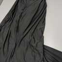 Women Bodycon Maxi Dress High Slit Halter Tie Ruched Long Formal Cocktail Wedding Guest Dresses (Black, XL)
