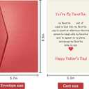 7 x Romantic Father’s Day Card for Him Man, Poem Fathers Day Card for Husband Dad, Fathers Day Gift from Daughter Son Wife, You're My Favorite, mixing
