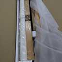 Nathan James Bailey Upholstered Rattan Bar Stool in Oak Finish Frame, Counter Height Stool with Natural Rattan Woven Back For Kitchen Island, Brown, Set of 2 (Light Brown/White)