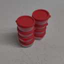 Condiment Cups Containers with Lids- 8 pk. 1.3 oz.Salad Dressing Container to go Small Food Storage Containers with Lids- Sauce Cups Leak proof Reusable Plastic BPA free for Lunch Box Picnic Travel (Red)
