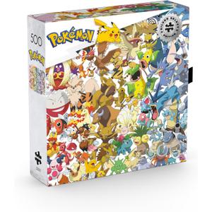 Buffalo Games  500 Piece Pokmon Silver Select Kanto 151 Jigsaw Puzzle Colorful Puzzle for Adults  Precision-Cut Pieces, Beautiful Artwork, and Hours of Relaxing Fun