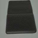 Cat Litter Mat - 23.2" x 14.6" Small Litter Box Mat with Double Layers, Urine-Proof and Non-Slip Litter Trapping Mat, Easy to Clean Kitty Litter Mats for Floor, Scatter Control, Grey