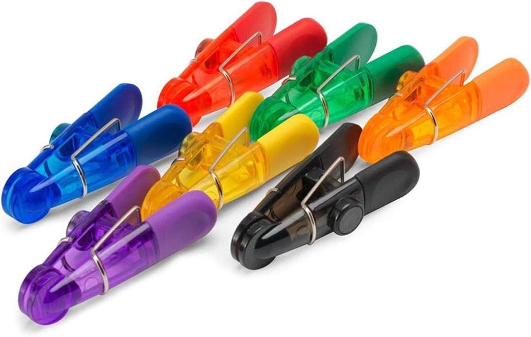 Magnetic Multipurpose Bag Clips, Set of 7, Multicolored