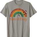Vintage Retro Weathered Look Take it Easy Tee T-Shirt (Gray, L)