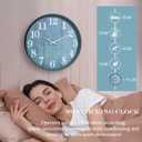 Large Outdoor Indoor Clock Waterproof,18 Inch Waterproof Oversized Wall Clocks,Silent Movement Battery Operated for Garden Patio Pool Room Office Decorative Gifts