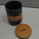 Coffee Container Jar with Lid, Ceramic Kitchen Food Storage Jars for Spice Sugar Cookie, Stackable Decorative Jars for Coffee Bar, Black & 28 fl.oz