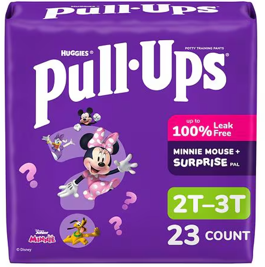 Huggies Pull-Ups Girls' Potty Training Pants 2T-3T (16-34 lbs), 23 Count
