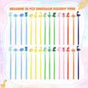 BESARME 30 PCS Fun Dinosaur Pens for Kids Classroom, Cute Stress Relief Pen Student Birthday Gifts from Teacher Birthday Party Favors Goodie Stuffers