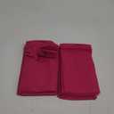 NSGZ 12-Pack Dinner Napkins - Hot Pink, 20x20 Inch Cotton Linen Napkins, Hemstitch, for Dinner, Wedding, Restaurant
