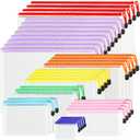 32pcs Mesh Zipper Pouch Bags, 8 Sizes, 8 Colors Zipper Pouches for Organizing, Board Game Storage, Travel, School Office