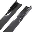 Universal Carbon Fiber Style 86.6 Inch Side Skirts Rocker Panels Extensions Compatible with Subaru,VW, Mazda,Mustang, Honda, Toyota, BMW Chevrolet, Ford, Mazda