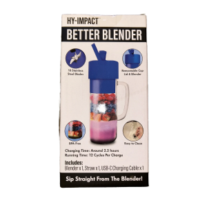 Better Blender Turbo Power USB Rechargeable 16 Oz