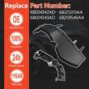 Bumper Support Brackets Cover Retainer Mount Retainer Kit Fits for 2015-2021 Dod-ge Challenger Replaces 68375013AA 68259546AA 68024342AD 68024343AD (Front Left and Right Side)
