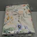 Washable Floral Area Rug 5'7' Beige Green Pink Boho Large Living Room Rug Non-Slip Soft Colorful Oriental Vintage Bedroom Carpet Dining Room Nursery Home Office Indoor Decor