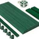 MAXPACE 249pcs Garden Stakes Kit: Includes 80 Sets of Fiberglass Plant Sticks Supports & Accessories for DIY 4ft, 5ft, 6ft, 7ft Stakes for Tomato, Vegetables, Indoor & Outdoor Gardening Supplies