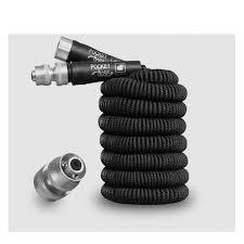 Bionic Steel Pro 25 FT Garden Hose with Nozzle, 304 Stainless Steel Metal Water Hose 25Ft, Flexible Hose, Kink Free, Lightweight and Durable, Crush Resistant Fitting, Easy to Coil, 500 PSI 2025 Model, Black 