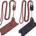PU Leather Case Lanyard Necklace case for J-U-UL/R-E-LX/MO-TI/YO-OZ Or Similar Sized Lanyard Leather Pen Cover