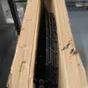 Metal Garden Fence 28in (H) x 18.7ft (L), 8 Panels + 9 Stakes Dog Fence Border Fence Animal Barrier, No Dig Garden Fencing for Yard Flower Bed Lawn Patio Outdoor, CTW2829 Black