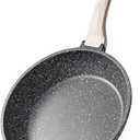 CAROTE Nonstick Frying Pan Skillet,Non Stick Granite Fry Pan Egg Pan Omelet Pans, Stone Cookware Chef's Pan, PFOA Free,Induction Compatible(Classic Granite, 8-Inch)