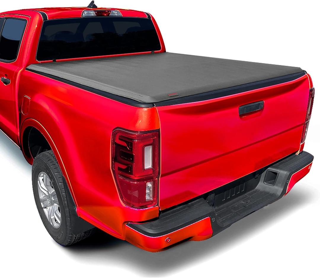 MaxMate Soft Roll-up Truck Bed Tonneau Cover Compatible with 1982-2013 Ford Ranger; 1994-2010 Mazda B-Series | Fleetside 6' (73") Bed | TCF169025 (6' Bed (1982-2013), Style: Soft Roll Up)