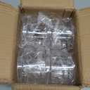 8 Pcs Clear Sugar Bowls Acrylic Salt Storage Jar with Lid and Spoon Organizer Condiment Holder Bottle Case for Kitchen Tea Spices Seasoning Restaurants Cocoa Bar