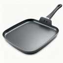Nonstick Square Griddle Pan for Pancakes Eggs Bacon, 10 inch Family Breakfast Griddle. Aluminum Flat Top Griddle Pan for Gas Electric Stove, Even Heat Distribution Warp-Proof Easy Clean