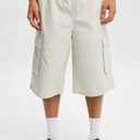 White Shorts with Elastic (White, Medium)