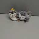 Potaroma Cat Toys 2 Pcs Flapping Sandpiper Pair-Mate, Lifelike Birds Chirp, Chargeable Touch Activated Kitten Fun Interactive Kitty Exercise with Catnip for All Breeds