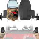 Adjustable Side Rearview Mirrors Compatible with Honda Pioneer 700-2 700-4 2014-2025 Accessories, UTV Side Mirrors High-definition Foldable Rear View Mirror with Bracket, 2PCS