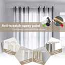 Decorative Curtain Rods for Windows 28 to 50 Inch - 5/8" Heavy Duty Curtain Rods 2 Pack,Basic Window Curtains Rod,Cafe Drapery Rod with Brackets - White
