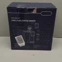 KIDISLE Hot & Iced Coffee Maker with Bold Setting, Single Serve Coffee Maker for K Cup and Grounds, 614 Oz Brew Sizes, 50 Oz Removable Water Tank, One Cup Coffee Machine with Reusable Filter, Black