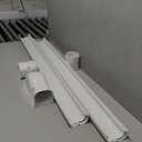 DuctlessAire Mini Split Line Set Cover Kit - Paintable Lineset Cover - Line Set Covers for Ductless Air Conditioner, Mini Split AC/Heating System, HVAC, Central AC Unit, Heat Pump (White, 3" x 7.5 ft)