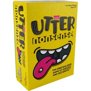 Utter Nonsense Naughty Edition - The Crazy Board Game of Voices and Accents - Adult Version - Mature Content - 17+, 2.5 x 5 x 7 inches