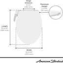 American Standard 8033A65G.020 Aquawash Slim Non-Electric SpaLet Bidet Seat, White