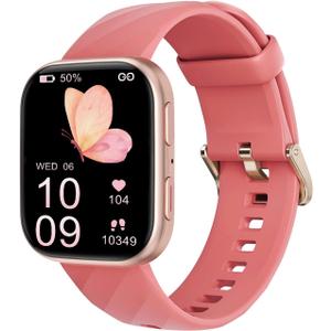 MorePro Health Fitness Tracker with 24/7 Heart Rate/Blood Pressure Monitor, Blood Oxy-gen/Sleep Tracking, 120+ Sports Activity Tracker, Smart Watch (Make/Answer Call) with Step Counter for Women Men